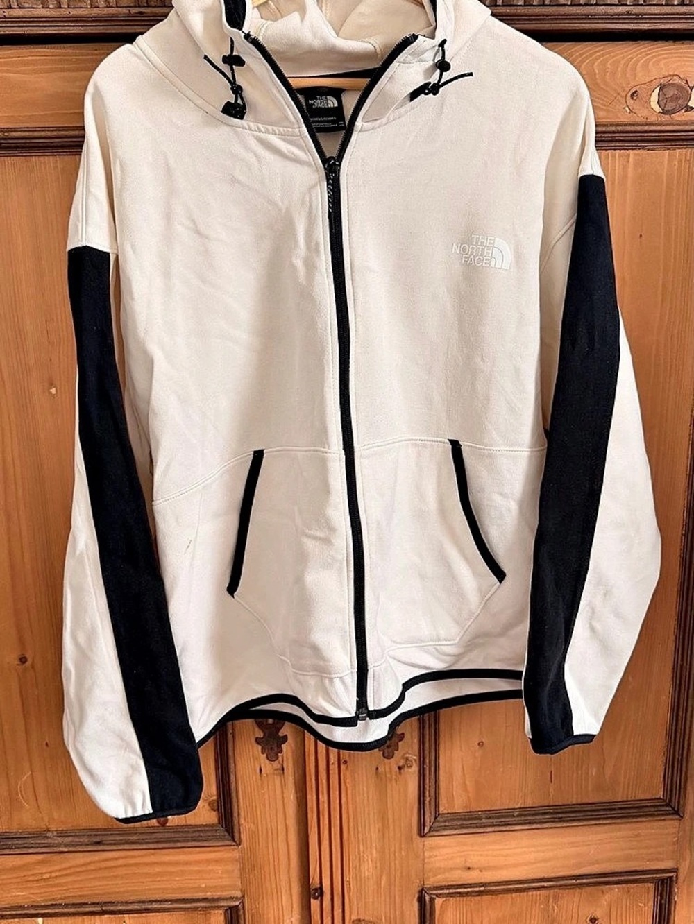 NWOT The North Face Women's Evolution Full-Zip Hoodie White & Black XXL